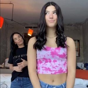 Cropped American Eagle Tie-Dye Tank